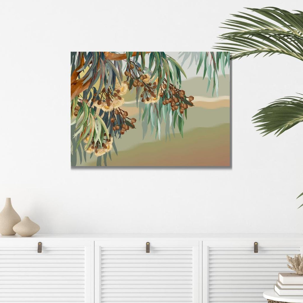 Yallaroo – Australian Eucalyptus Blossom Landscape Digital Art Print