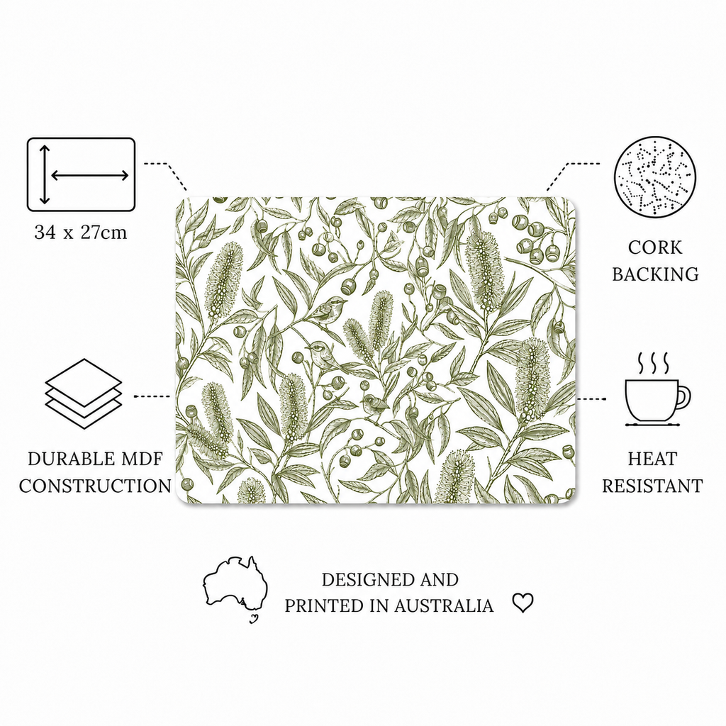 Native Garden Song Placemats – Set of 4,6 or 8