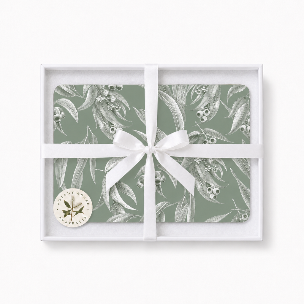 Whispering Eucalyptus Australian Native Round Placemats – Set of 4,6,8