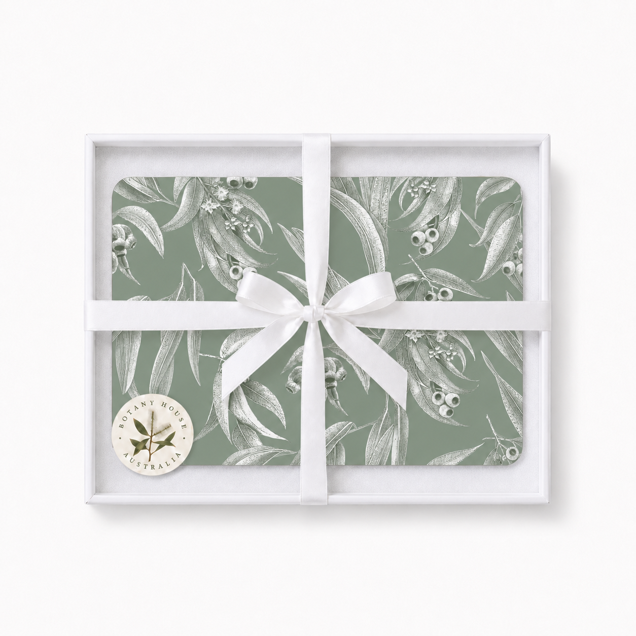 Whispering Eucalyptus Australian Native Round Placemats – Set of 4,6,8