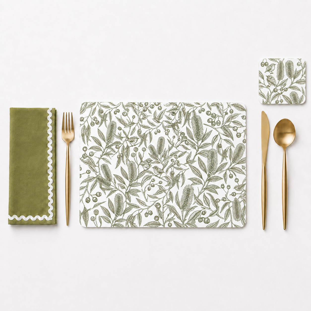 Native Garden Song Placemats – Set of 4,6 or 8