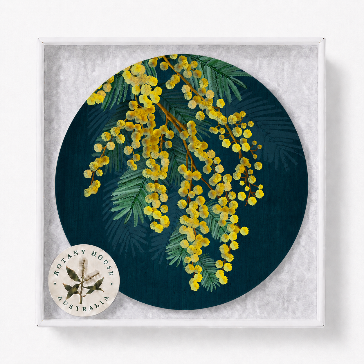 Golden Spirit Australian Floral Coaster