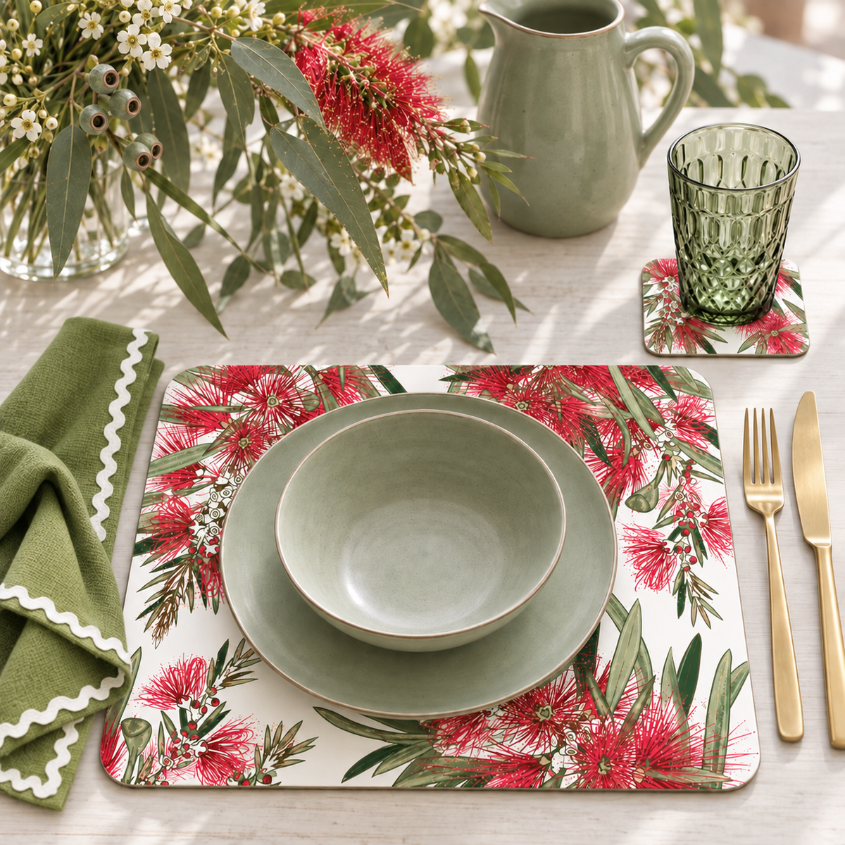 Bush Christmas Placemats – Set of 4, 6 or 8