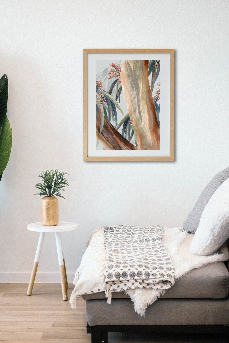 Painted Eucalyptus – Australian Gum Tree Botanical Digital Art Print
