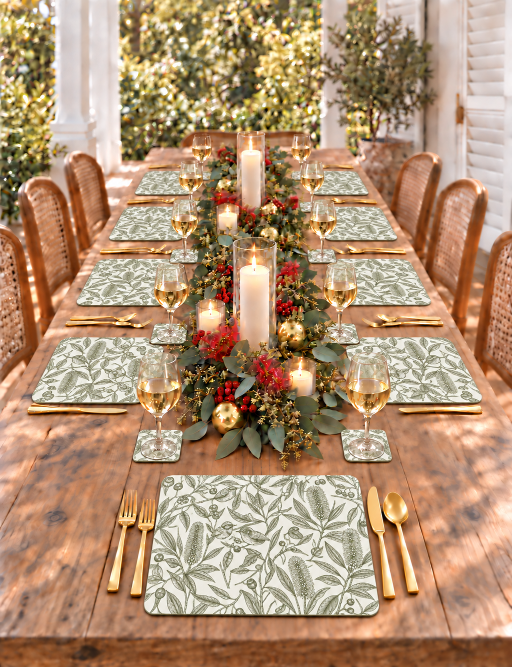 Native Garden Song Placemats – Set of 4,6 or 8