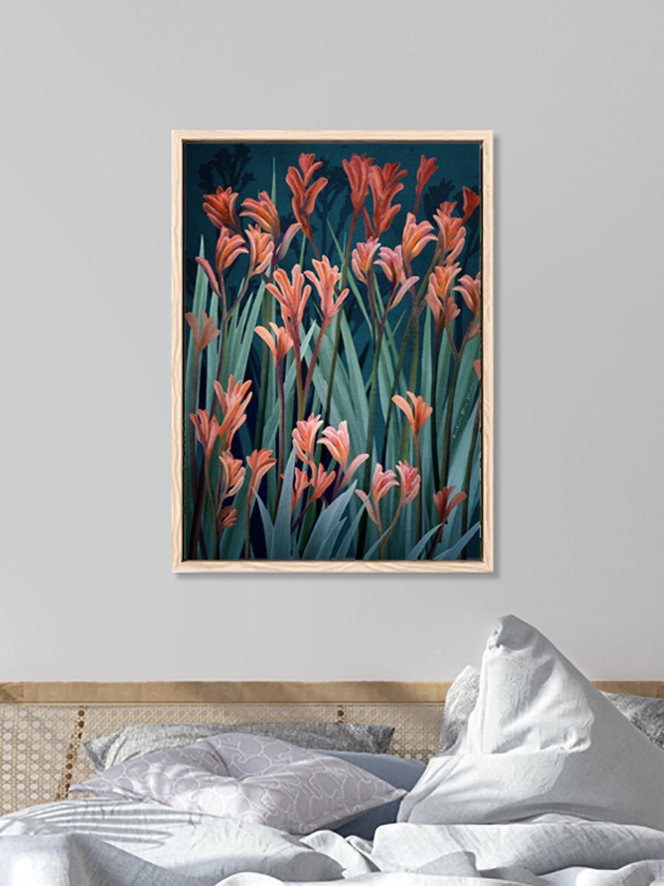 Wild Spirit Kangaroo Paw Botanical Digital Art