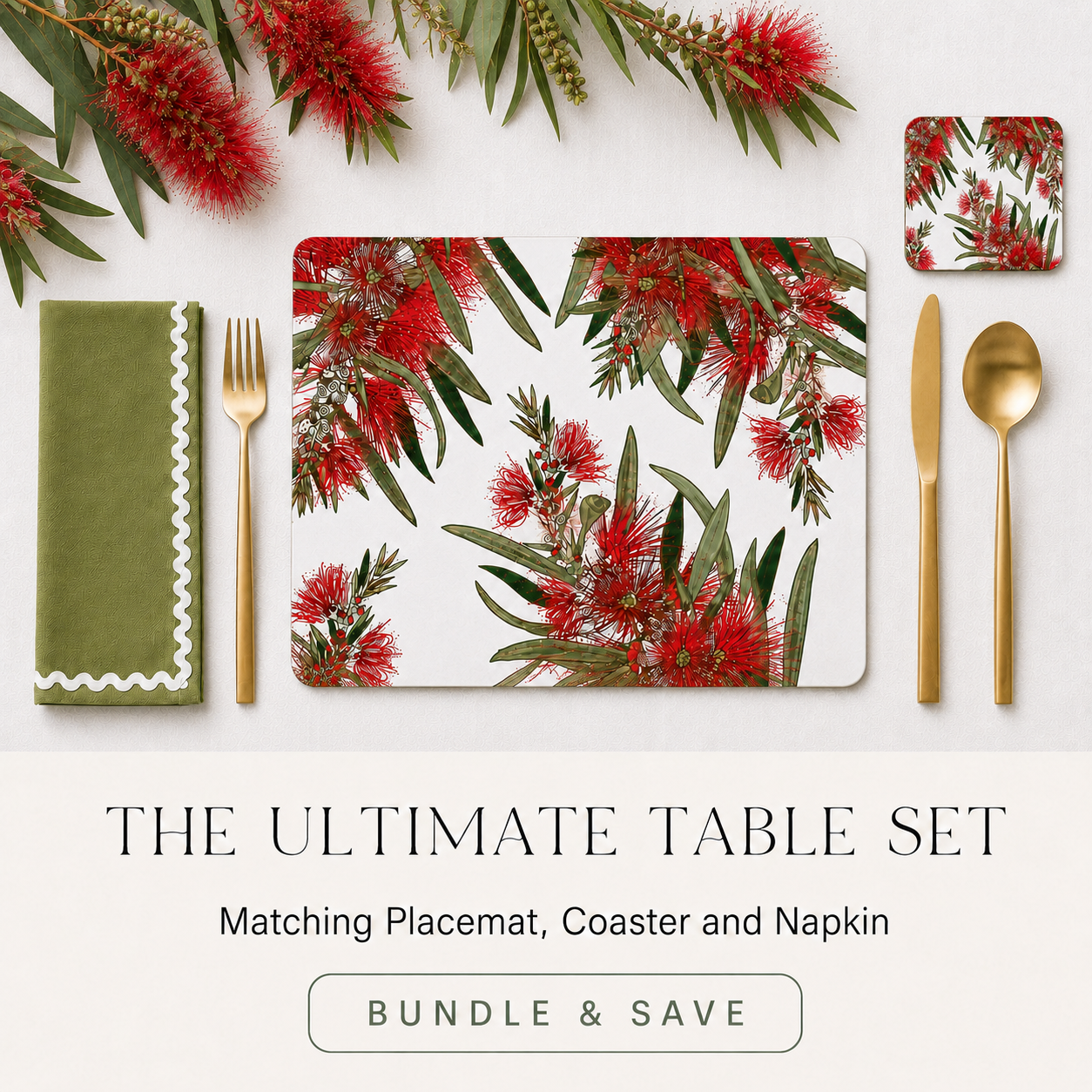 Bush Christmas Placemats – Set of 4, 6 or 8