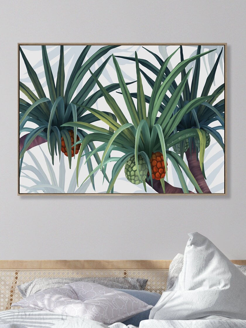 Iluka – Australian Coastal Pandanus Landscape Digital Art Print