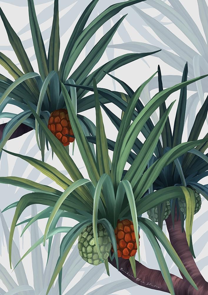 Coastal Pandanus – Australian Botanical Digital Art Print