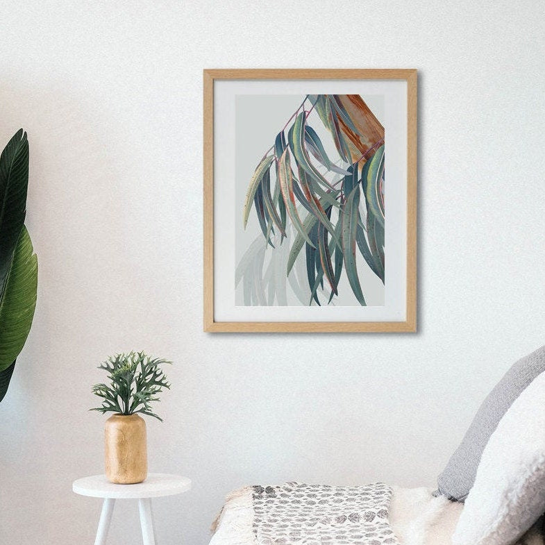 Whispering Eucalyptus – Australian Botanical Portrait Digital Art Print
