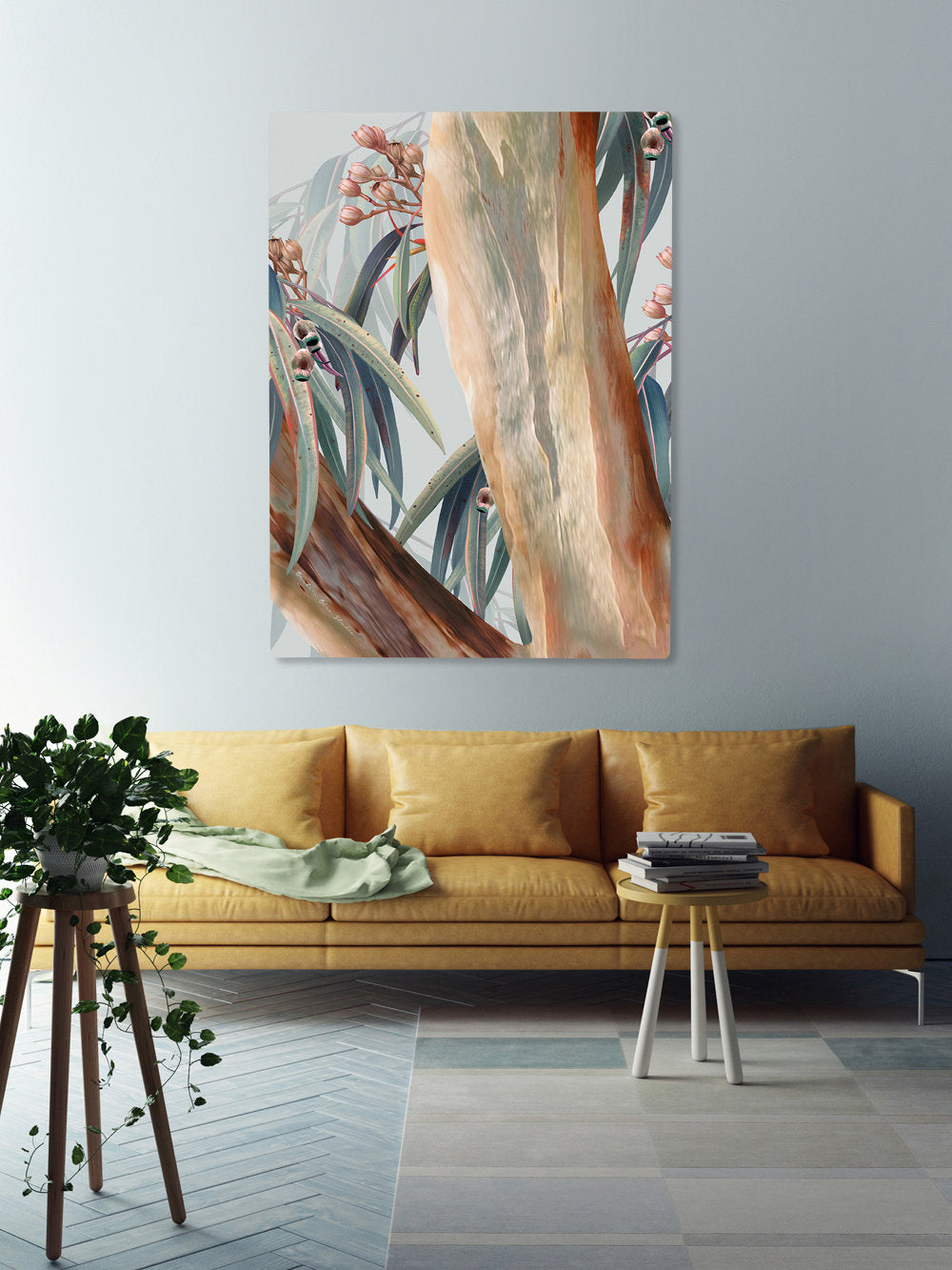 Painted Eucalyptus – Australian Gum Tree Botanical Digital Art Print