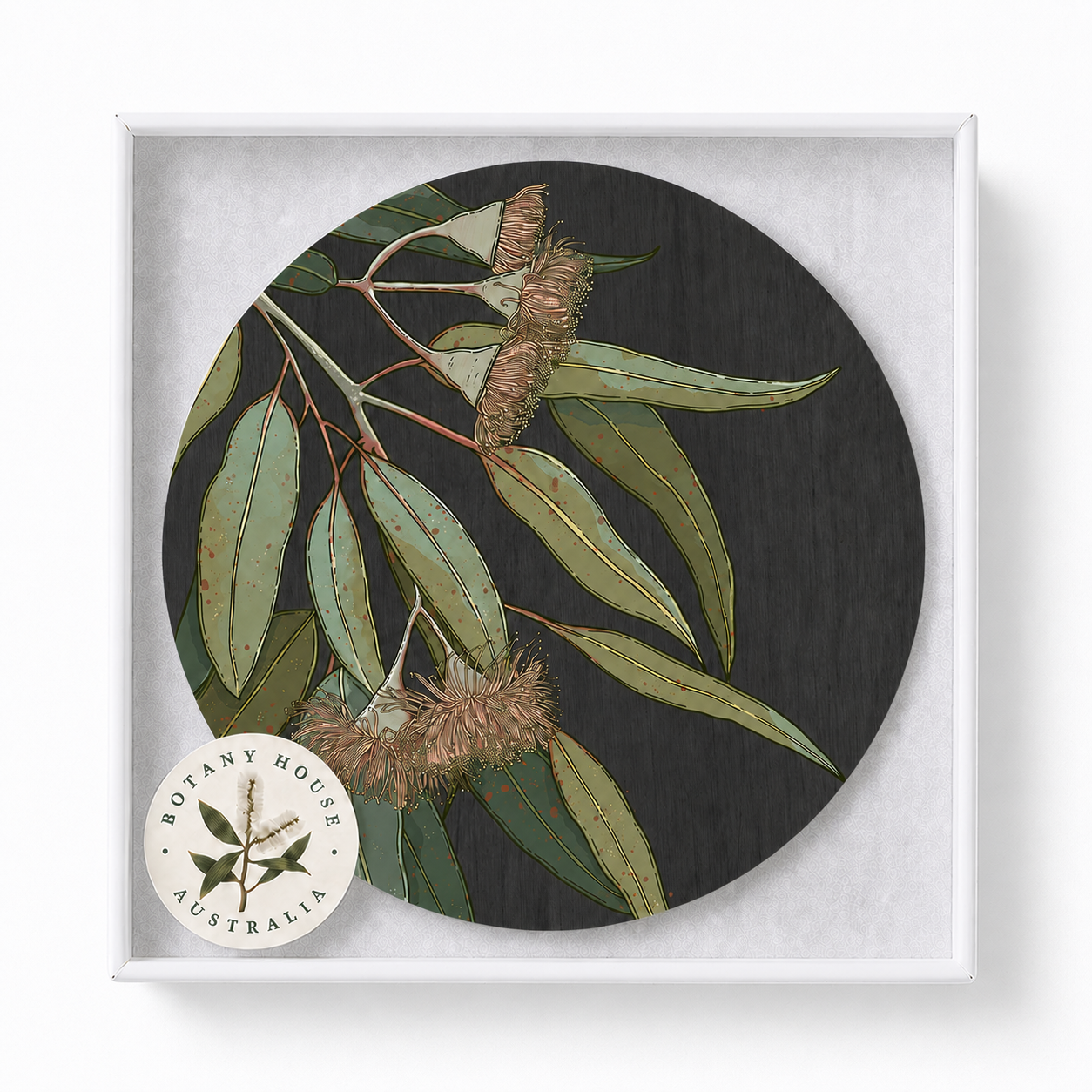 Hanging Eucalyptus Australian Floral Coaster