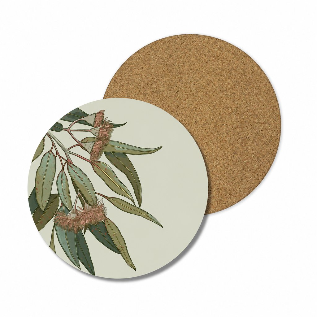 Blush Gum Australian Floral Coaster