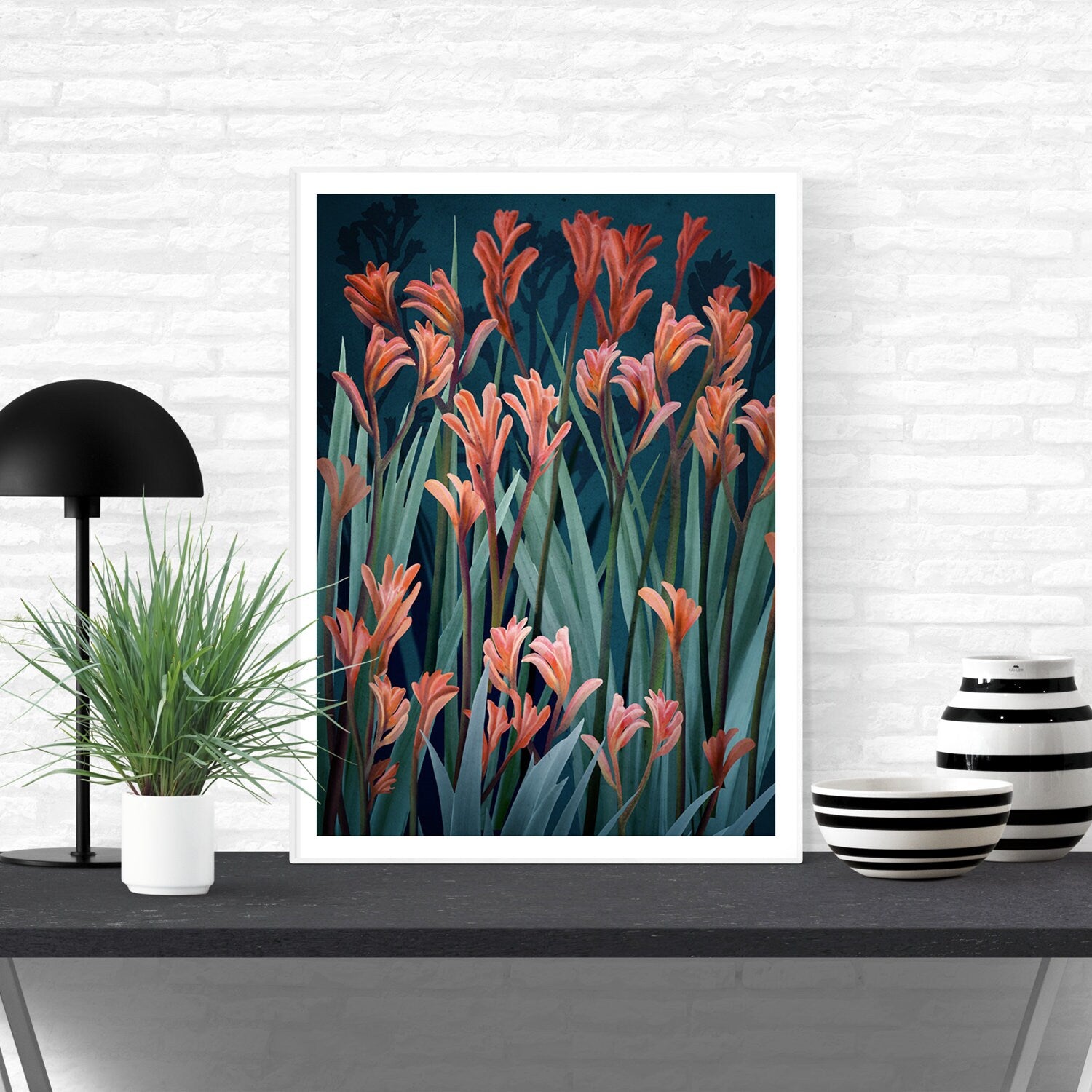 Wild Spirit Kangaroo Paw Botanical Digital Art