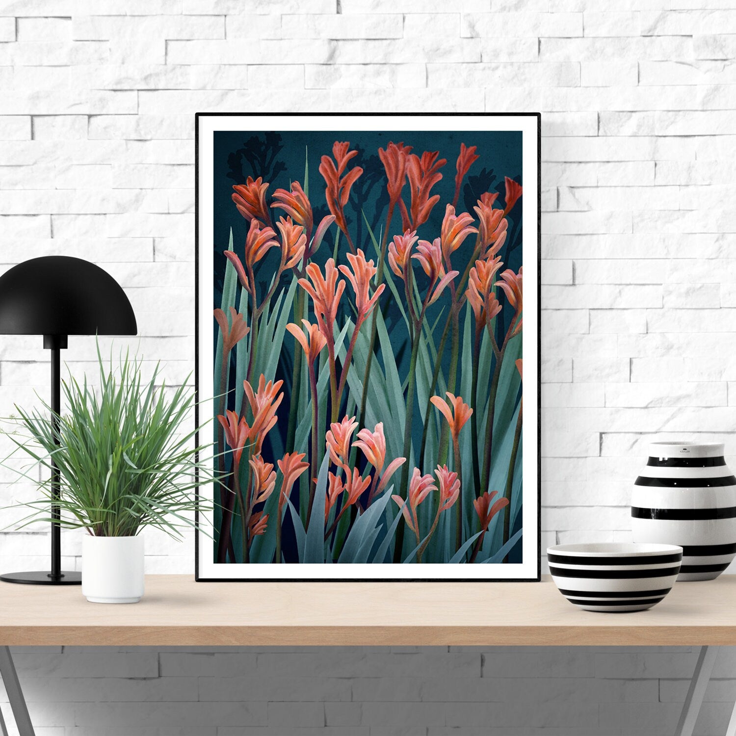 Wild Spirit Kangaroo Paw Botanical Digital Art
