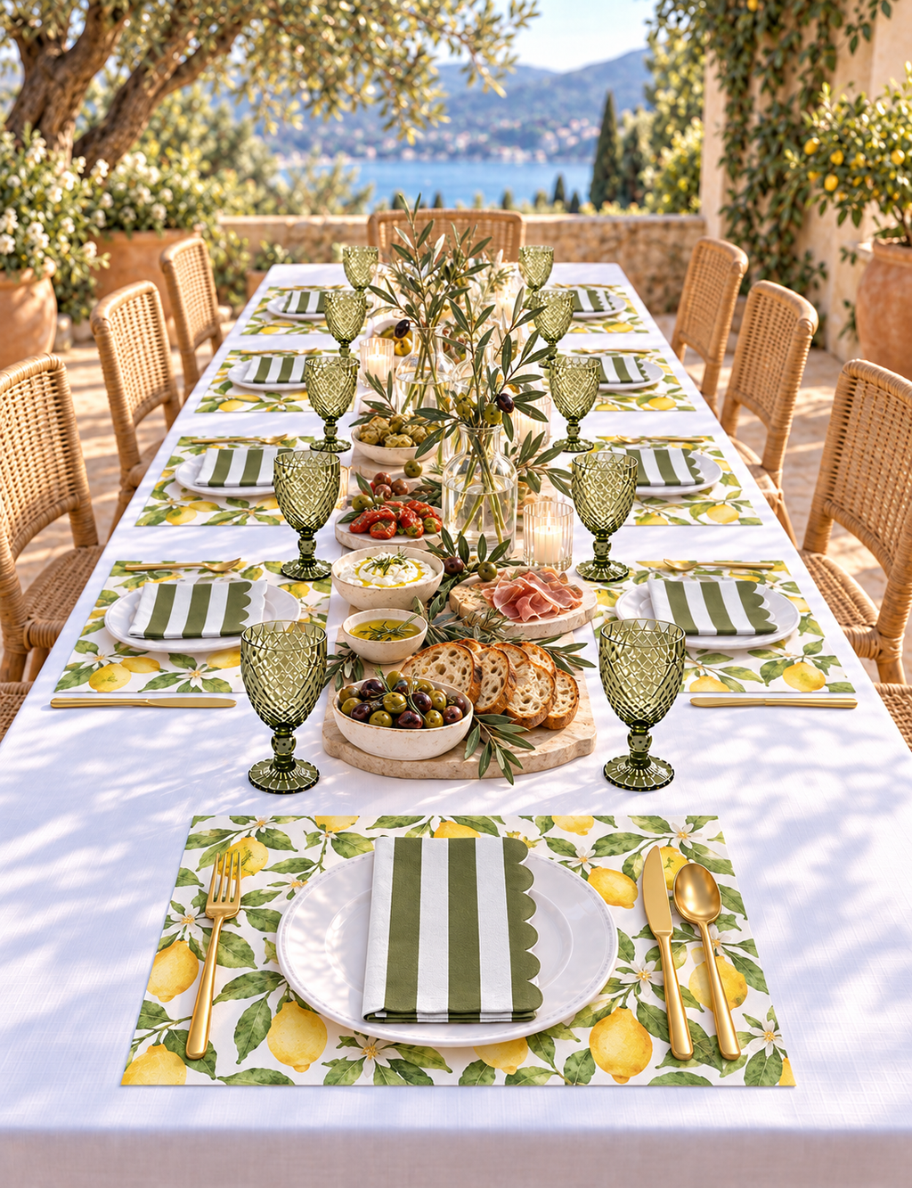 Roma Lemoncello Paper Placemats – A3 Pad of 24 Sheets