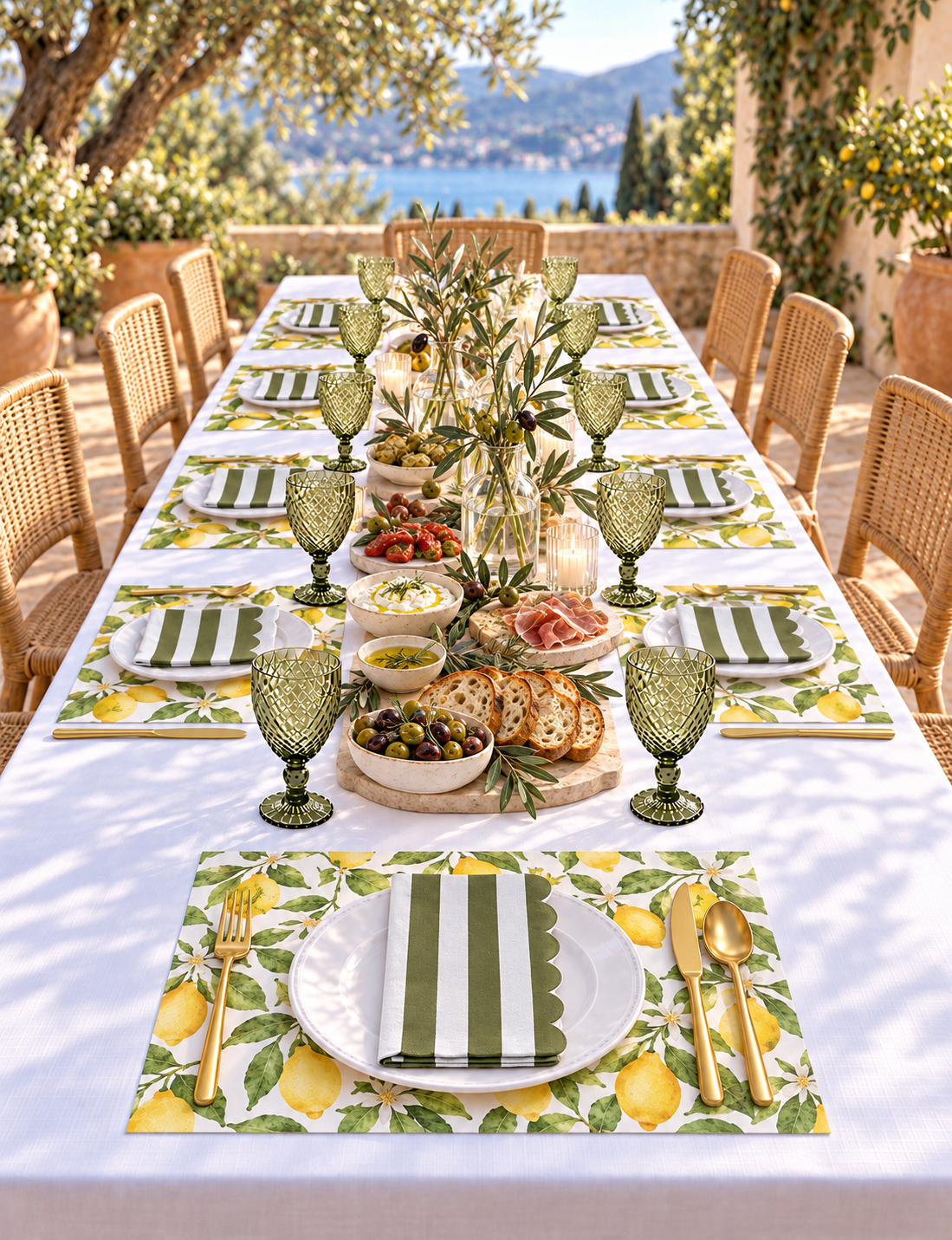 Roma Lemoncello Paper Placemats – A3 Pad of 24 Sheets
