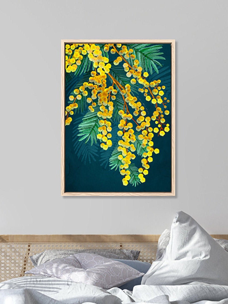 Golden Spirit Wattle Flower Digital Download Print