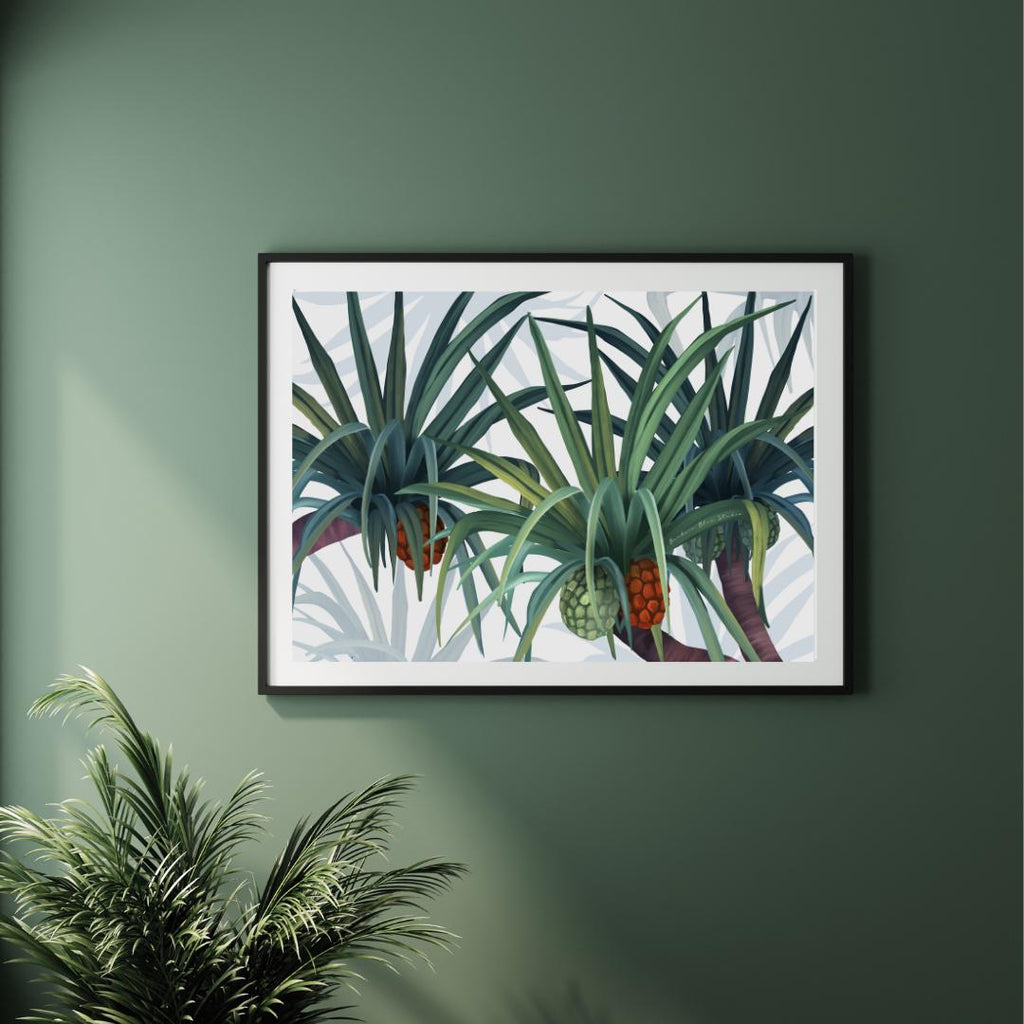 Iluka – Australian Coastal Pandanus Landscape Digital Art Print