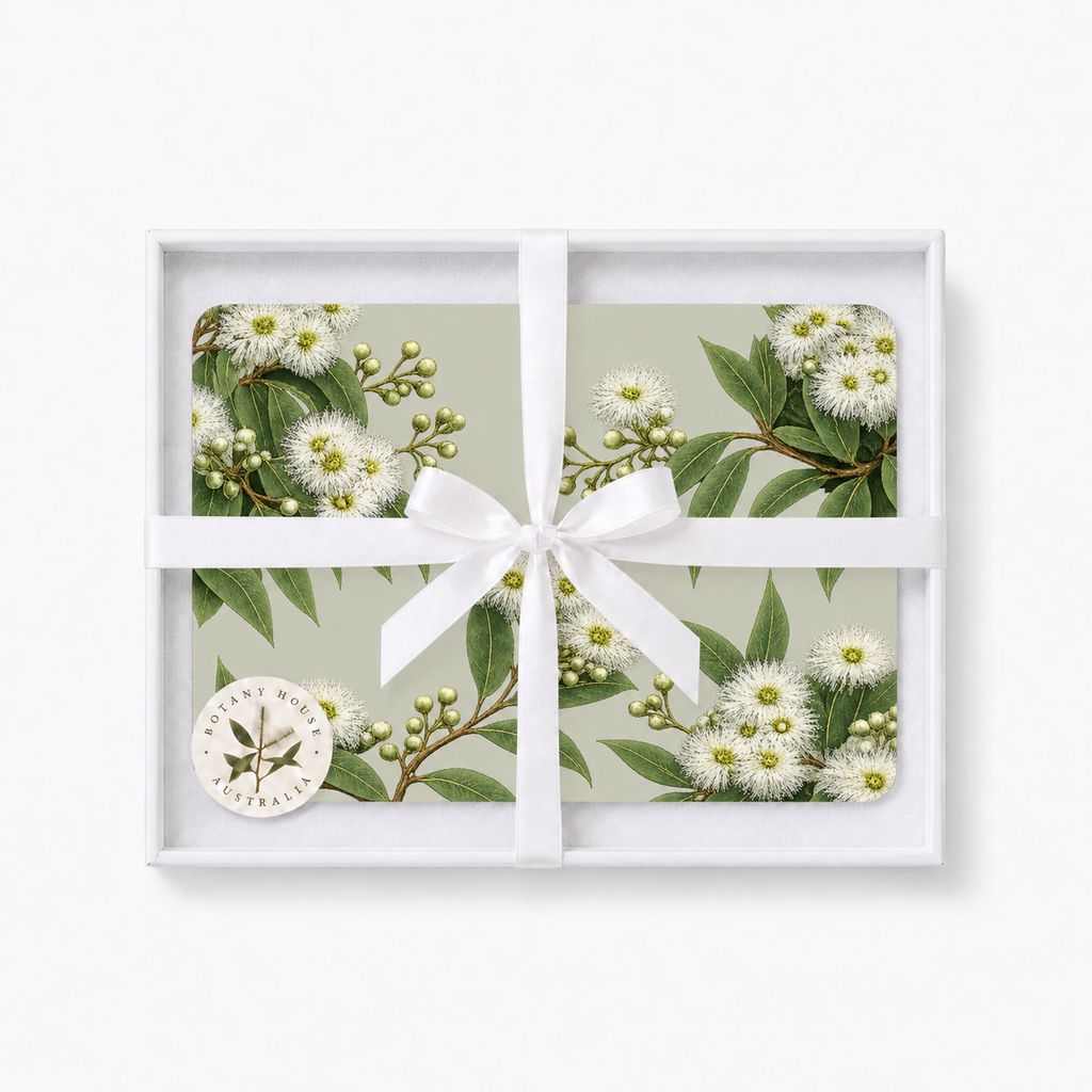 Snowgum Eucalyptus Placemats – Set of 4,6 or 8