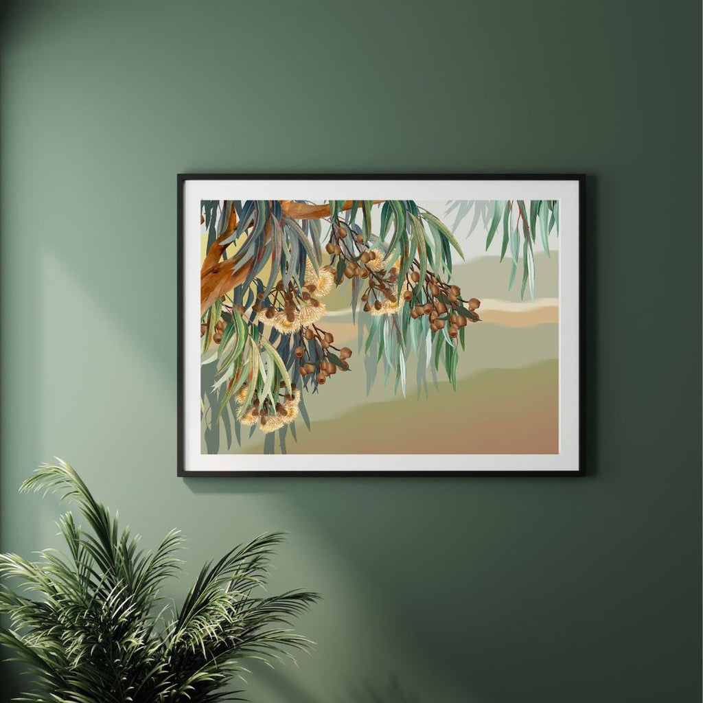 Yallaroo – Australian Eucalyptus Blossom Landscape Digital Art Print