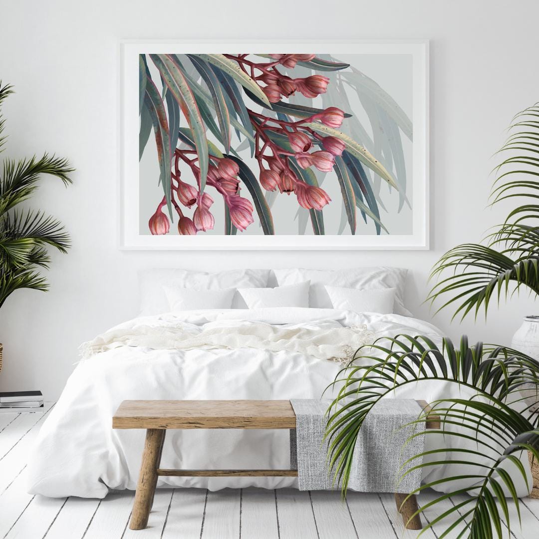 Boroondarra 1 – Blush Eucalyptus Australian Botanical Digital Print