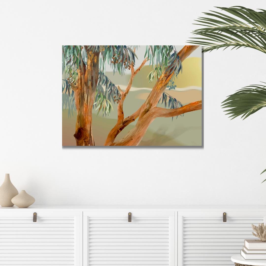 Among the Eucalypts – Australian Landscape Digital Art Print