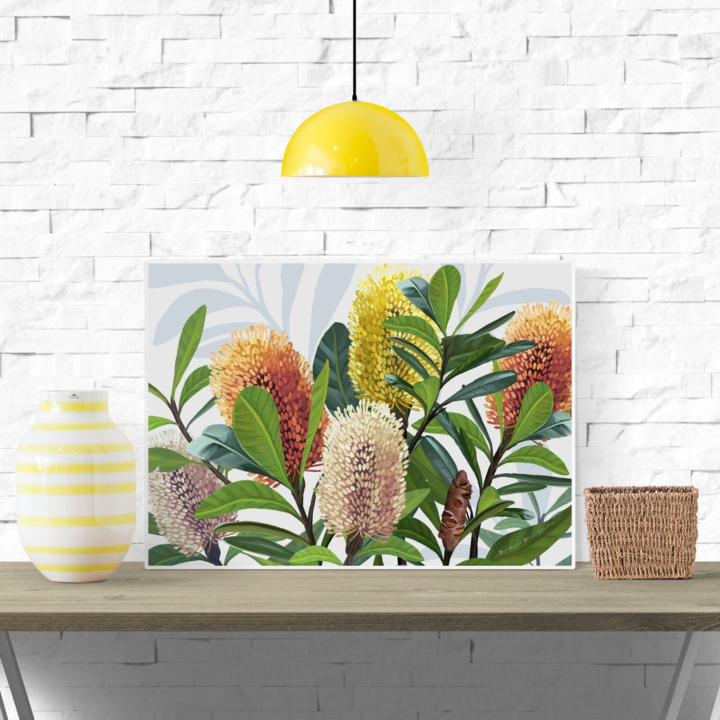 Saltbush – Australian Banksia Landscape Digital Art Print
