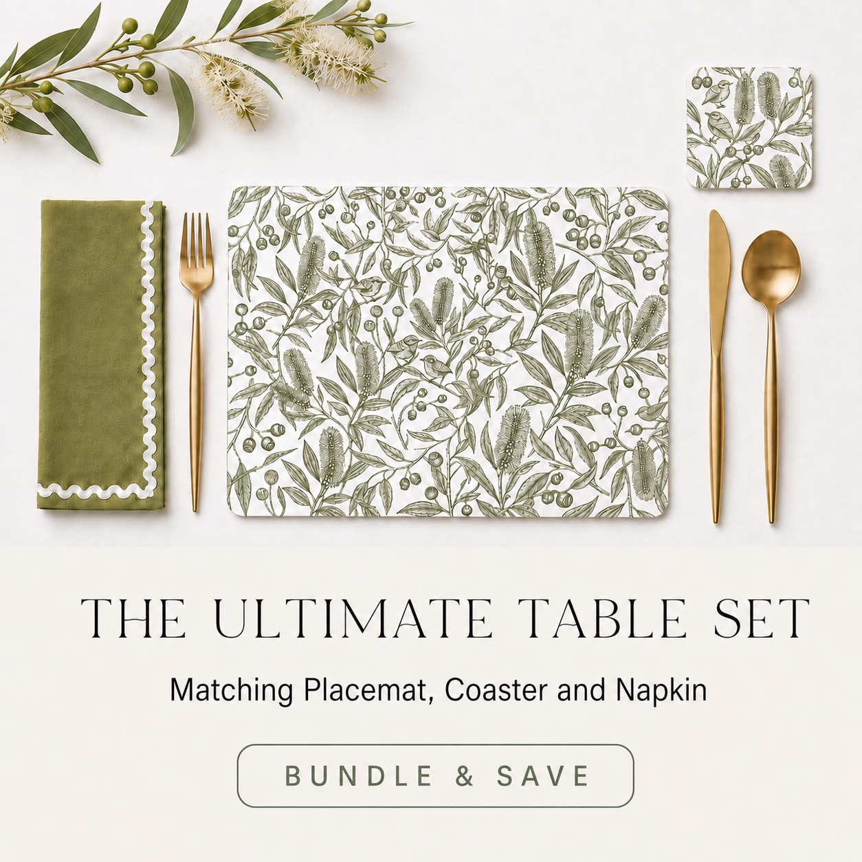 Native Garden Song Placemats – Set of 4,6 or 8
