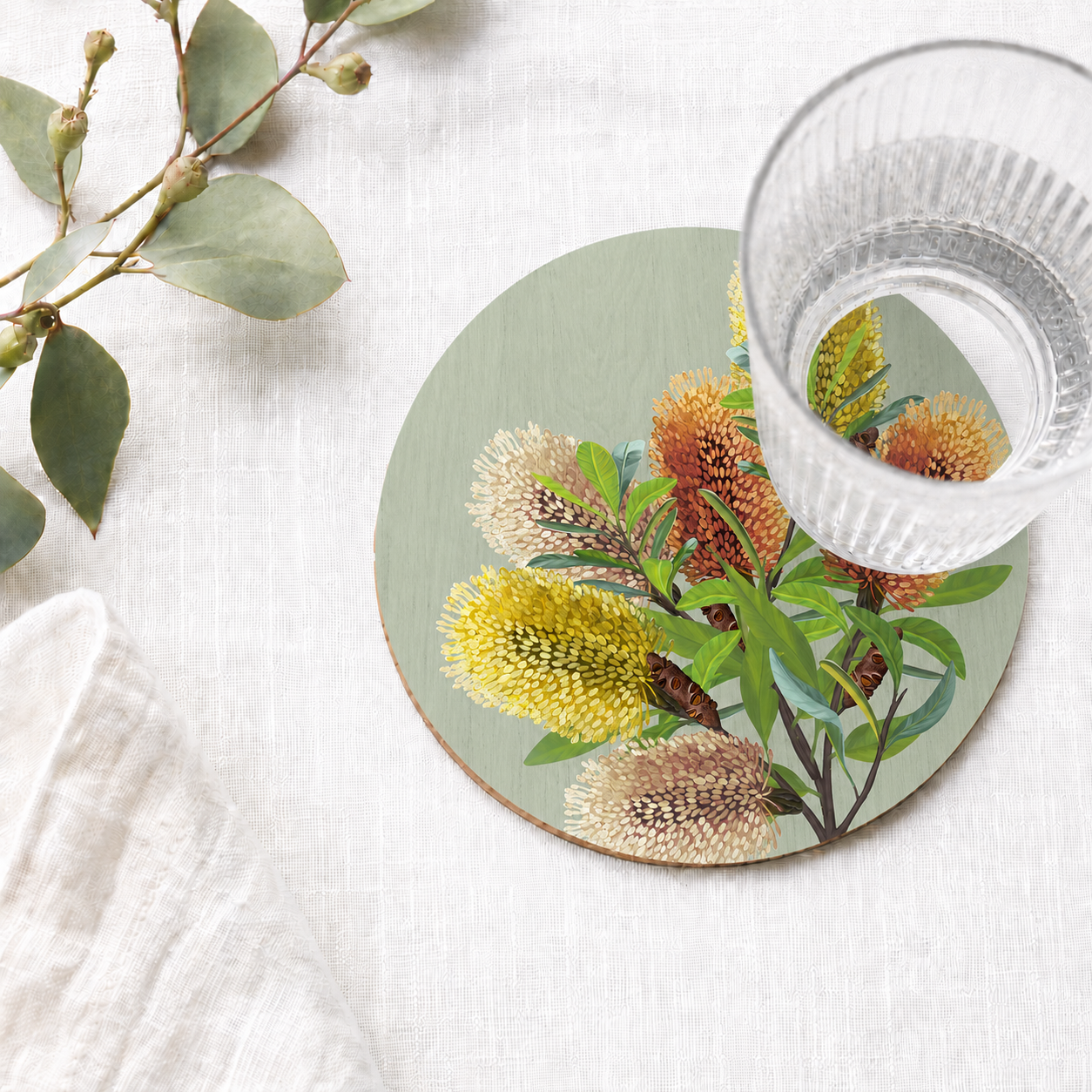 Saltbush Australian Banksia Coaster